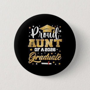 Badge Rond 5 Cm Tante fière de la promotion 2026 de la merveilleus