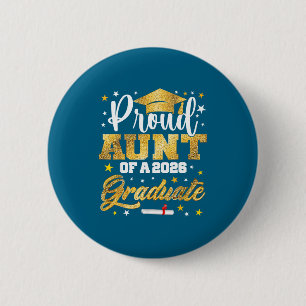Badge Rond 5 Cm Tante fière diplômée 2026 Création géniale
