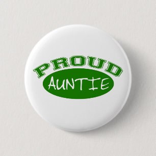 Badge Rond 5 Cm Tante fière (vert)