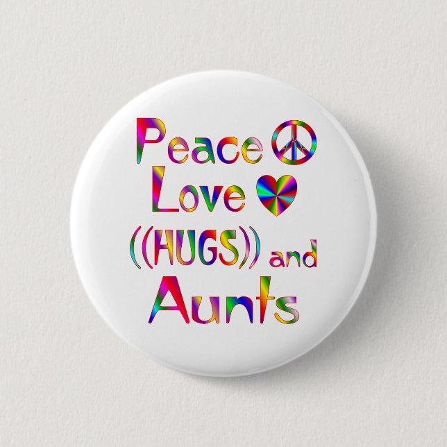 Badge Rond 5 Cm Tante Hugs (Devant)
