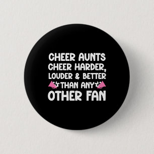 Badge Rond 5 Cm Tantes De Cheer Tantes De Cheer Plus Fort Tante D'