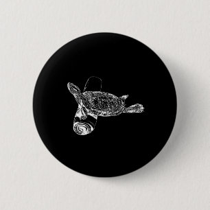 Badge Rond 5 Cm Tapis de yoga tortue vers le bas Professeur de yog