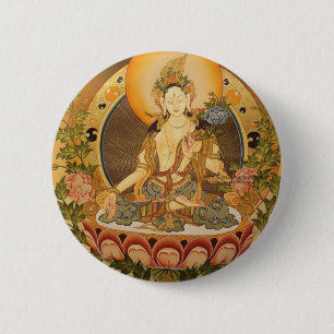 Badge Rond 5 Cm Tara (Bouddha féminin)