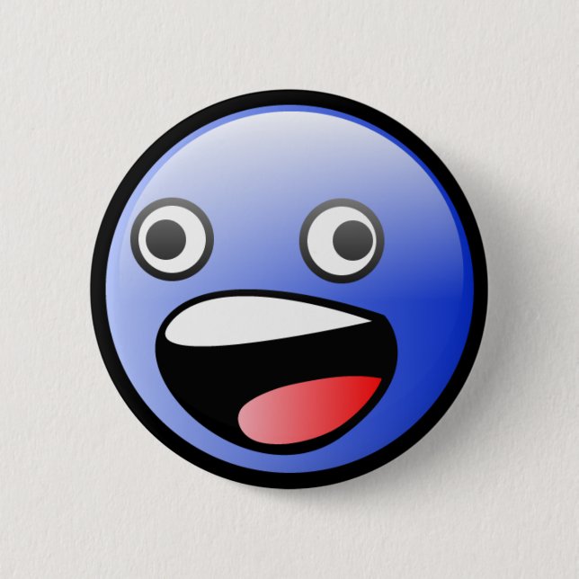 Badge Rond 5 Cm Tard impressionnant (Devant)