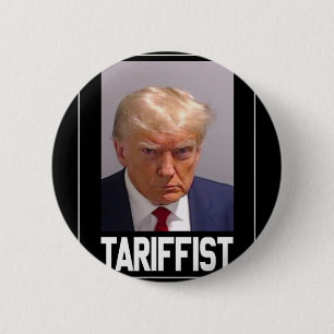 Badge Rond 5 Cm Tariffisme anti-Trump