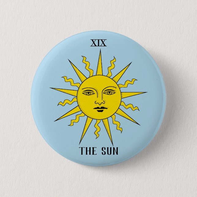 Badge Rond 5 Cm Tarot de RWS - The Sun (Devant)