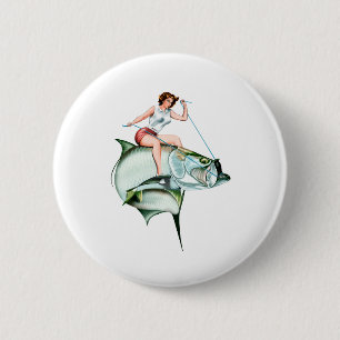 Badge Rond 5 Cm Tarpon Rider