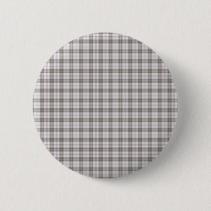 Badge Rond 5 Cm Tartan gris mode