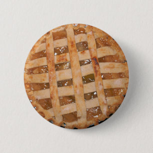 Badge Rond 5 Cm Tarte à la pomme cuite