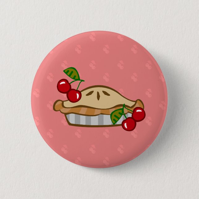 Badge Rond 5 Cm Tarte aux cerises (Devant)