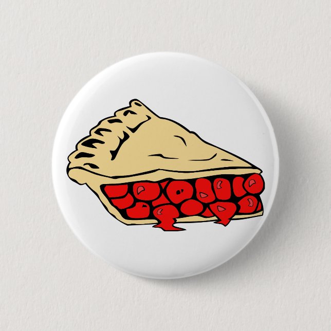 Badge Rond 5 Cm tarte aux cerises succulente (Devant)