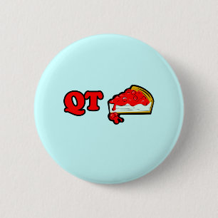 Badge Rond 5 Cm Tarte de Cutie - T-shirt de bébé de tarte de quart