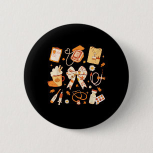 Badge Rond 5 Cm Tartelettes aux noix de pécan de Thanksgiving Boot