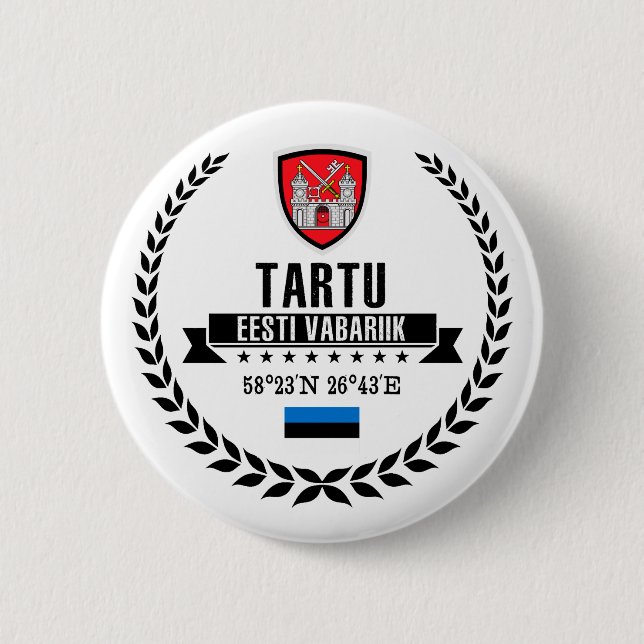 Badge Rond 5 Cm Tartu (Devant)