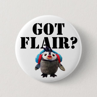 Badge Rond 5 Cm T'as du flair ? Cute Penguin
