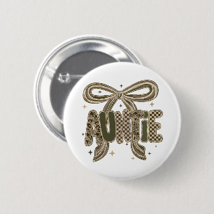 Badge Rond 5 Cm Tatie Camo Cadeau de Sœur Annonce Nouveau Bébé