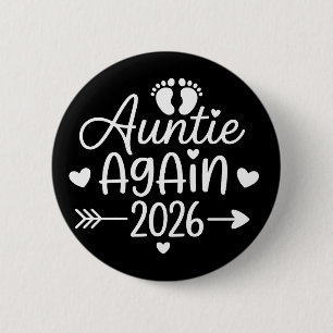 Badge Rond 5 Cm Tatie encore 2026 Annonce de grossesse