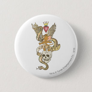 Badge Rond 5 Cm tatouage tordu Jerry 2