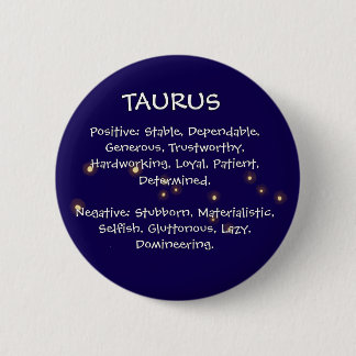 Badge Rond 5 Cm Taurus