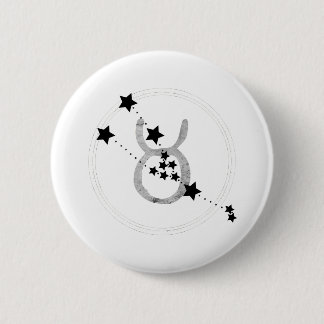 Badge Rond 5 Cm Taurus la constellation du signe zodiaque taureau