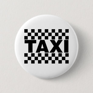 Badge Rond 5 Cm Taxi Taxi Cab Hire Job