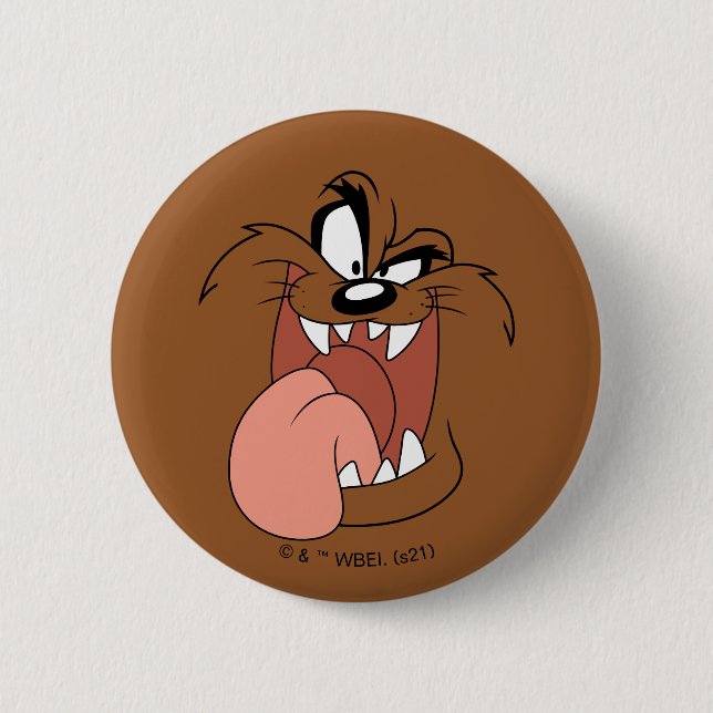 Badge Rond 5 Cm TAZ™ Crazy Smile (Devant)