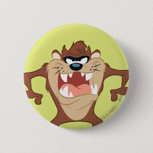 Badge Rond 5 Cm TAZ™ Toothy Grin