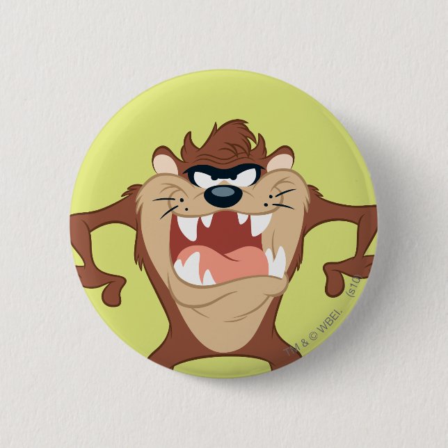 Badge Rond 5 Cm TAZ™ Toothy Grin (Devant)