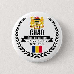 Badge Rond 5 Cm Tchad
