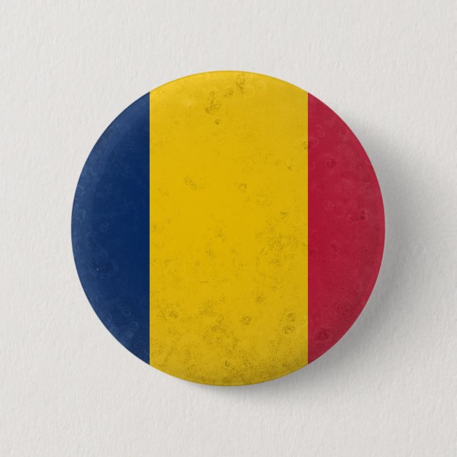 Badge Rond 5 Cm Tchad (Devant)