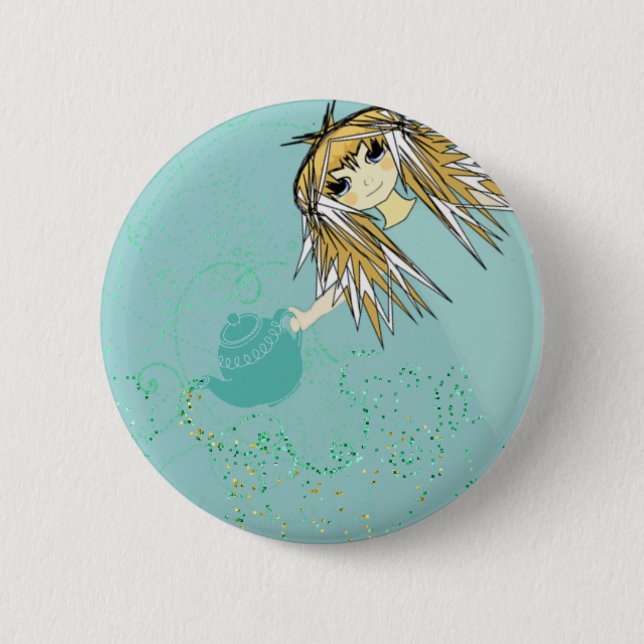 Badge Rond 5 Cm Tea Party (Devant)
