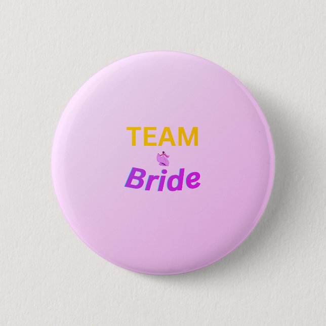 Badge Rond 5 Cm Team Bride button (Devant)