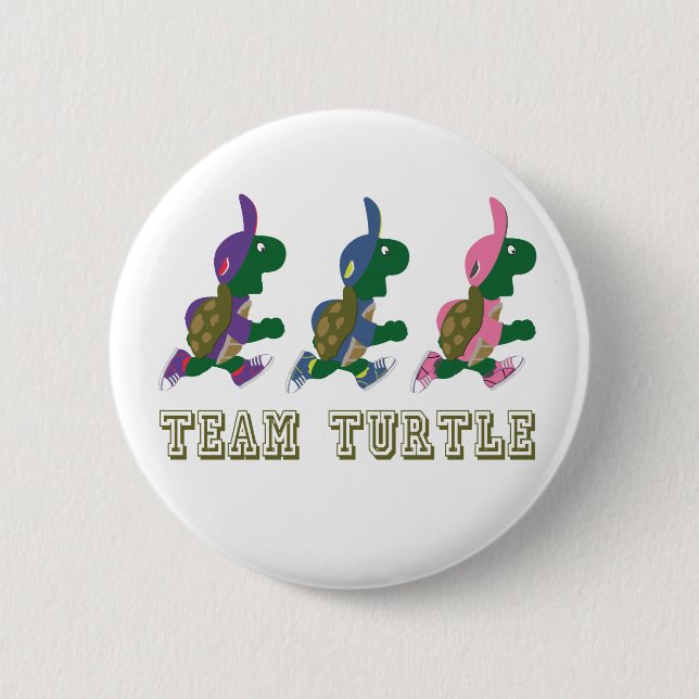 Badge Rond 5 Cm Team Turtle (Devant)