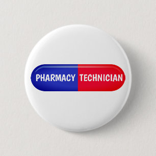 Badge Rond 5 Cm Technicien en pharmacie