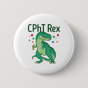 Badge Rond 5 Cm Technicien en pharmacie Tech CPhT Rex