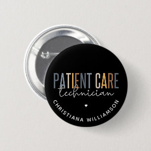 Badge Rond 5 Cm Technicien en soins aux patients sur mesure Cadeau