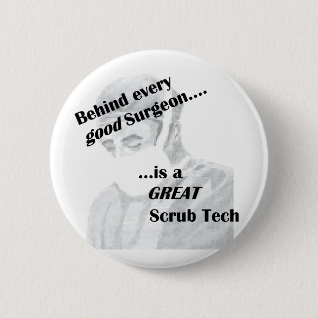 Badge Rond 5 Cm Technique de balayage (Devant)