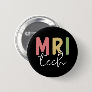 Badge Rond 5 Cm Technologie IRM Cadeaux de technologue IRM