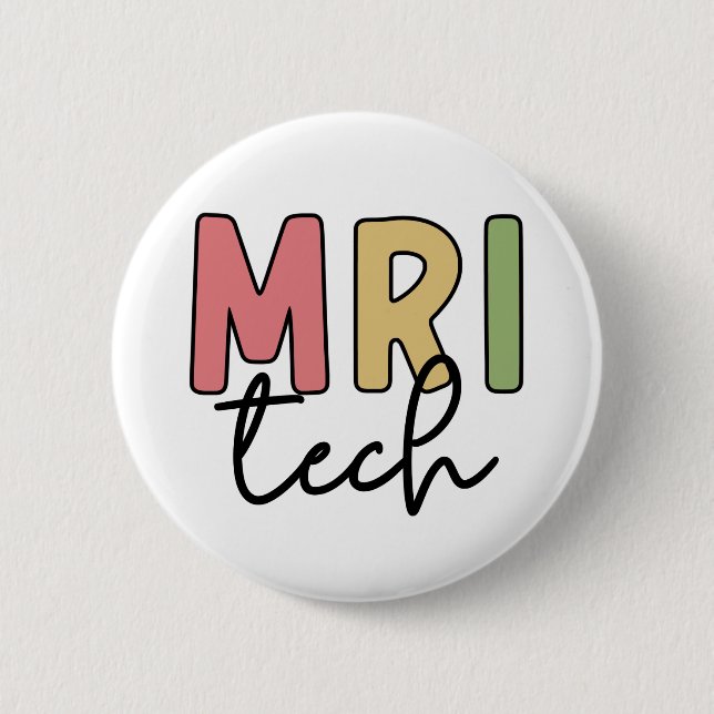 Badge Rond 5 Cm Technologie IRM | Technologue en IRM Technicien en (Devant)
