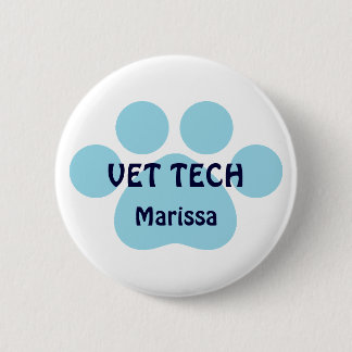 Badge Rond 5 Cm Technologie personnalisable de vétérinaire