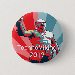 Badge Rond 5 Cm TechnoViking 2012