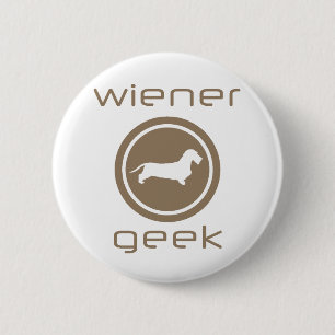 Badge Rond 5 Cm Teckel à poils durs