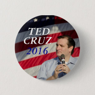 Badge Rond 5 Cm Ted Cruz pour le président