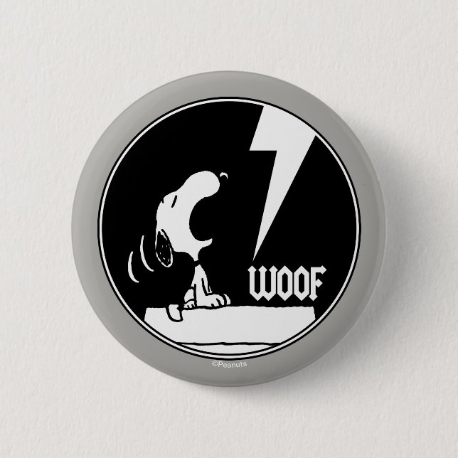 Badge Rond 5 Cm Tee - shirt | Snoopy Howling (Devant)