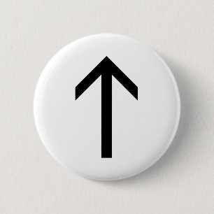 BADGE ROND 5 CM TEIWAZ RUNE