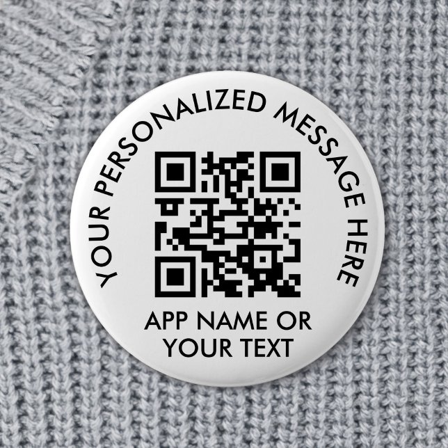 Badge Rond 5 Cm Téléchargez votre code QR Application de paiement  (Créateur téléchargé)