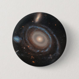 Badge Rond 5 Cm Télescope spatial Hubble Bullseye Galaxy