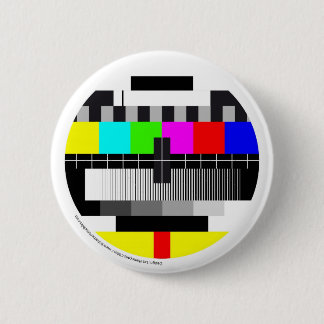 Badge Rond 5 Cm Television / Télévision / TV