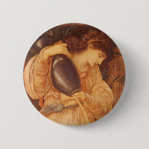 Badge Rond 5 Cm Temperantia par Sir Edward Coley Burne-Jones