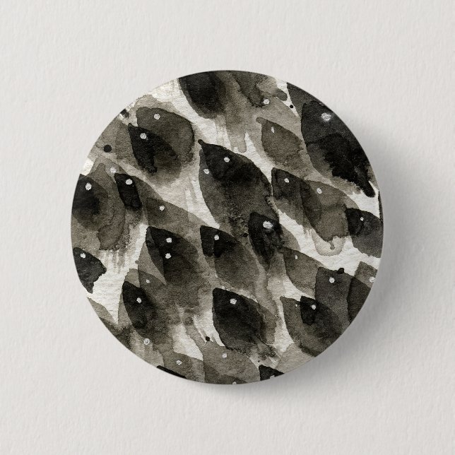 Badge Rond 5 Cm Tempête de poissons (Devant)